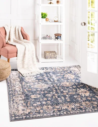 Vista 32 de Unique Loom Portland Collection - Alfombra central (2 pies 2 pulgadas x 3 pies 1 pulgada, rectangular, negro y blanco/negro)