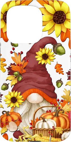 Vista 14 de Hello Fall Sunflower Gnome Pattern for Women Cute Autumn Case for iPhone 17
