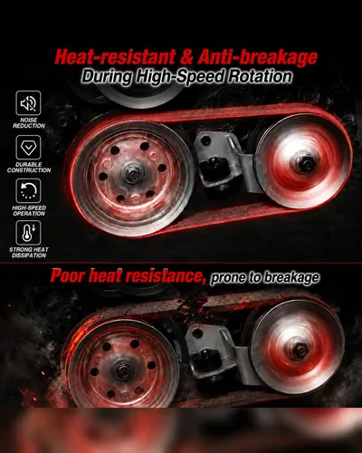 Vista 2 de Maverick Outlander - Cinturón de carbono de larga duración de nailon grueso de goma Compatible con Can-Am Outlander, Maverick, Renegade; repuesto