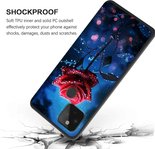 Vista 260 de Funda delgada para Google Pixel 4 XL, funda delgada de silicona de TPU suave a prueba de golpes para Google Pixel 4 XL, astronauta Galaxy