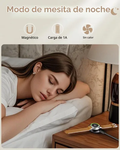 Vista 6 de Cargador de reloj Samsung Galaxy de 1 pie compatible con Watch 8/8 Classic