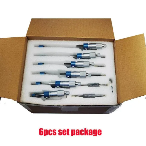 Vista 4 de Outside Micrometer, SET0-150MM, Resolution 0.01 mm, Set Set(1pc 0-1in 0.0001mm)