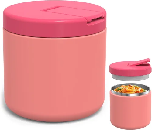 Vista 13 de LOHASOK Termo de sopa infantil de 12 onzas para comida caliente, tarro de comida aislado al vacío con tapa de hebilla, de acero inoxidable, boca