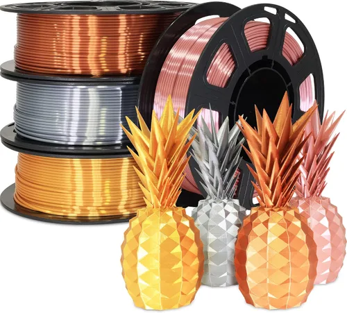 Vista 9 de Bblife - Filamento PLA multicolor de arcoíris, brillante, cambia rápidamente de color y tiene un efecto sedoso, material para impresión 3D, 2.2