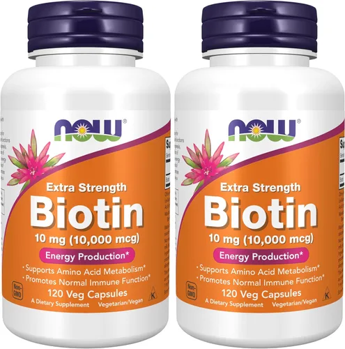 Vista 9 de NOW Foods Suplementos, Biotina 1000 mcg, Metabolismo de Aminoácidos*, Producción de Energía*, 100 Cápsulas