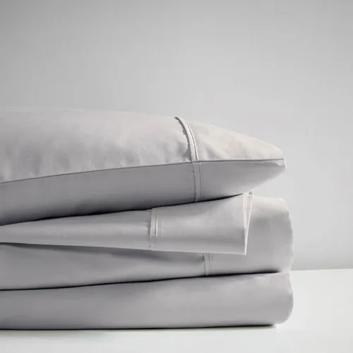Vista 3 de Beautyrest BR - Juego de sábanas de mezcla de algodón refrescante de 600 hilos con bolsillo profundo de 16 pulgadas, para todas las estaciones, Gris