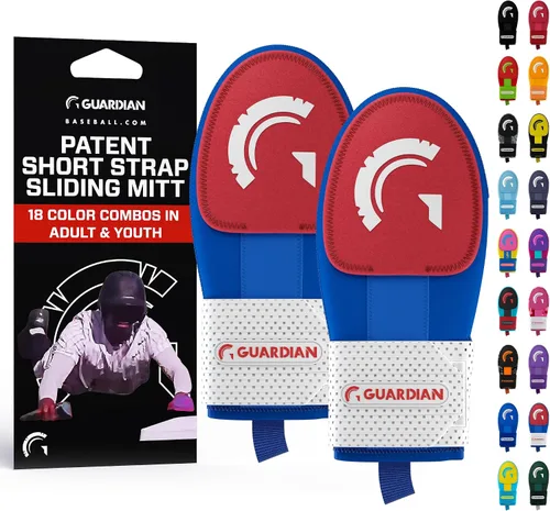 Vista 14 de Guardian Baseball Guantes deslizantes – Tallas para jóvenes y adultos – Guante deslizante para béisbol – Correa de compresión elástica, paquete de 2