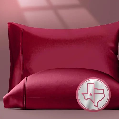 Vista 24 de TEXAS LINEN CO. Fundas de almohada 100% algodón egipcio tamaño Queen – Lujosas fundas de almohada de alta cantidad de hilos de la serie 800