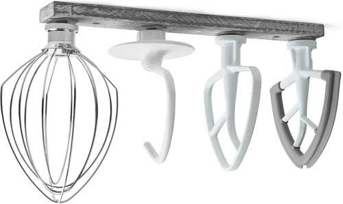 Vista 8 de Soportes de Madera para Accesorios de Batidora de Pie, Compatible con Accesorios de Mezcladora KitchenAid, Organizador de Accesorios de Cocina