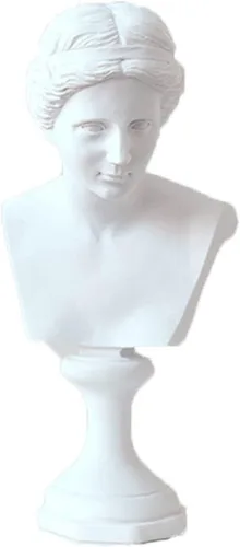 Vista 17 de Escultura de figura clásica decorativa de yeso, resina como modelo de pintura para artistas, busto, Venus, Apollo-David