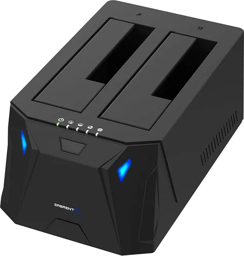 Vista 10 de SABRENT Estación de acoplamiento de disco duro externo USB 3.0 a SATA para disco duro de 2,5" o 3,5" ' SSD [compatible con UASP] (EC-UBLB)