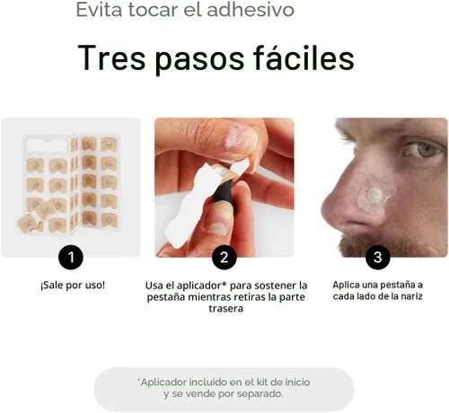 Vista 4 de Intake Tiras nasales magnéticas recargables (30 unidades) – Tiras nasales para dormir – Solución para ronquidos – para una mejor respiración, sueño