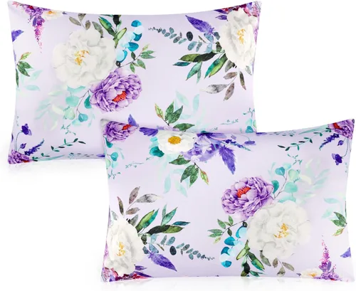 Vista 9 de Paquete de 2 fundas de almohada para niños pequeños, 13 x 18 pulgadas, funda de almohada de viaje para niños con cierre de sobre, fundas de almohada