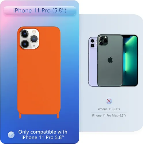 Vista 92 de Funda compatible con iPhone 8 Plus, iPhone 7 Plus/6 Plus/6S Plus con cordón, funda cruzada para iPhone con correa ajustable de silicona para iPhone