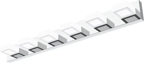 Vista 38 de Ralbay - Luz LED negra para tocador de baño, moderna, atenuable con 5 temperaturas de color, accesorios de iluminación de pared de acrílico negro