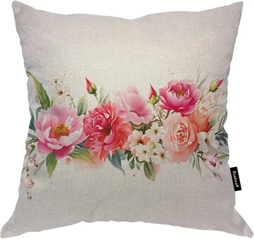 Vista 38 de Fundas de almohada de pintura artística, líneas abstractas amarillas y grises, fundas de almohada suaves, funda de cojín para sala de estar, cama
