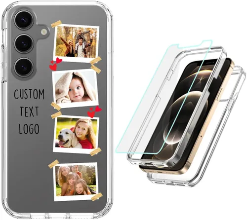 Vista 39 de Funda resistente personalizada para Samsung Galaxy S20 FE [protector de pantalla de vidrio templado] [carcasa de silicona suave] [parachoques de PC]