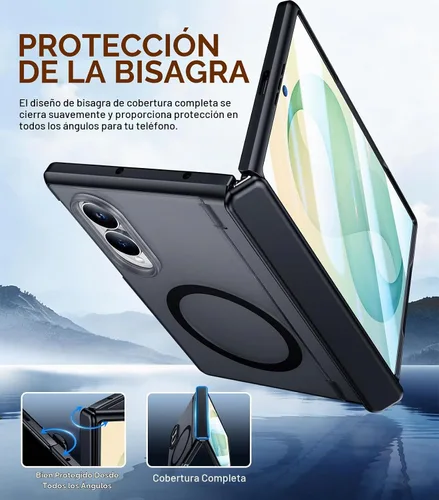 Vista 6 de SPIDERCASE Funda magnética para Samsung Galaxy Z Fold 8, [soporte estable incorporado] [protección resistente de bisagra] protección contra caídas