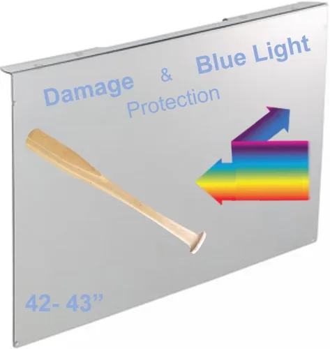 Vista 9 de VizoBlueX Protector de pantalla de TV de 77 pulgadas contra luz azul y daños. Escudo de protección y filtro anti-luz azul que bloquea UV para LCD