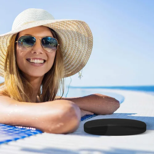 Vista 7 de Estuche para gafas Joyberg, paquete de 2 estuches para gafas con paño de limpieza, estuche para gafas de carcasa rígida que se adapta a la mayoría