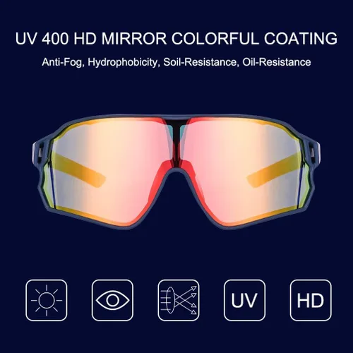 Vista 2 de ROCKBROS Gafas de sol polarizadas con protección UV para mujeres y hombres