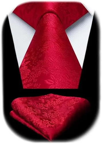 Vista 57 de Corbatas florales tejidas clásicas para hombre, corbata cuadrada de bolsillo, corbatas formales para hombres, boda con pañuelo