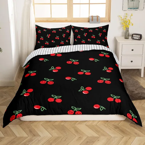 Vista 9 de Erosebridal - Juego de funda de colcha plisada para hombre y mujer, juego de cama de satén sedoso con cierre y lazos esquineros, cubrecama