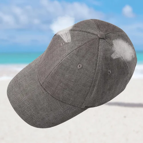 Vista 6 de BOTVELA Gorra de béisbol 100% lino para hombre, transpirable, para verano, para papá, ajustable, estructurada, para deportes al aire libre
