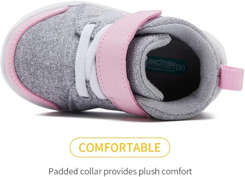 Vista 7 de BMCiTYBM Zapatos para bebé niño y niña suaves antideslizantes ligeros para caminar en el primer paso 6 9 12 18 24 meses