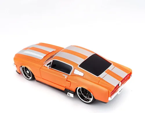 Vista 5 de Maisto Tech R/C 1:24 Escala 2.4 GHz 1967 Ford Mustang GT, Naranja Metálico