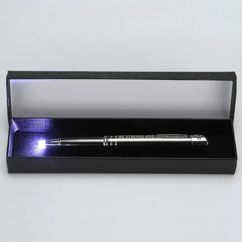 Vista 6 de Bolígrafos personalizados grabados con versículo bíblico de fe católica, regalos de agradecimiento para pastores para hombres y mujeres