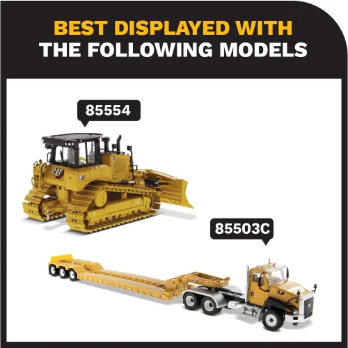 Vista 7 de Excavadora con ruedas Caterpillar M318 1:50 - Serie High Line de Diecast Masters - 85956 - Pluma móvil con garra ajustable