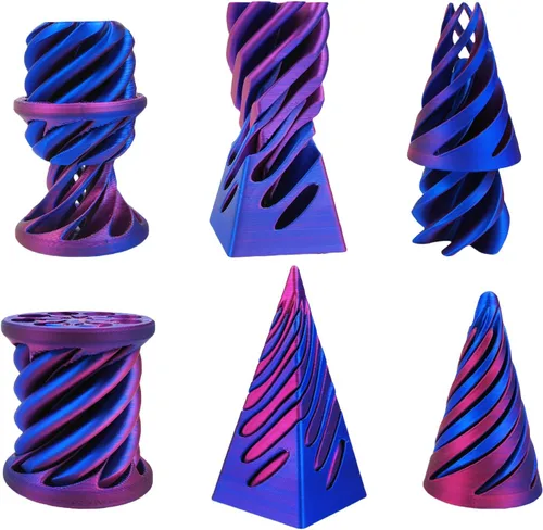 Vista 19 de Escultura Imposible Pirámide Pase 3D Impresa, Juguete para Ansiedad de Cono, Imposible Cilindro Alivio de Ansiedad, Imposible Pase Mágico