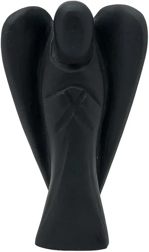 Vista 32 de Anaya Agate Estatua de ángel de amazonita, hermoso ángel de la guarda de 2 pulgadas, ángel de cristal natural, dijes de ángel tallados a mano