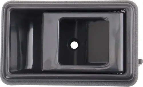 Vista 5 de TRQ Manija de puerta interior delantera izquierda cromada y negra para el lado del conductor compatible con Ford F-150 2012-2014