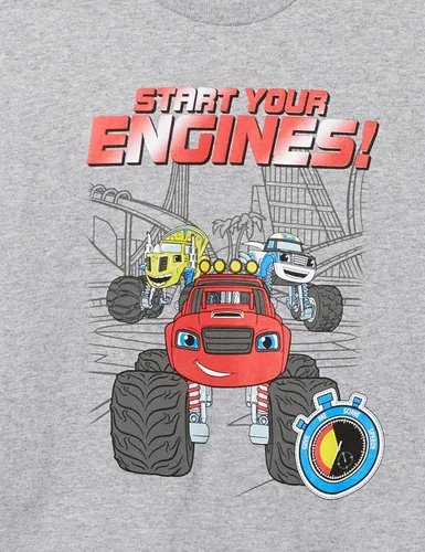 Vista 3 de Nickelodeon Blaze & The Monster Machines - Juego de 2 camisetas para niños pequeños
