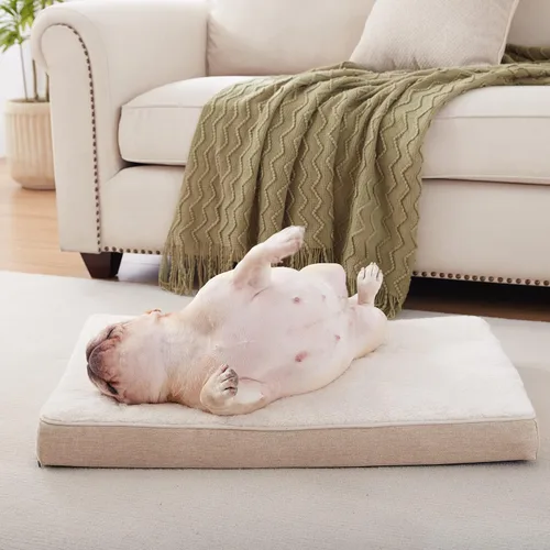 Vista 3 de WATANIYA PET Cama de Espuma Viscoelástica para Perros Medianos, Camas Refrescantes para Perros Medianos, Cama Ortopédica Lavable para Mascotas