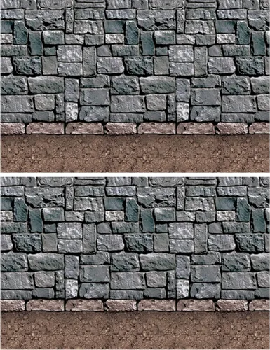 Vista 11 de Beistle Telones de fondo de pared sangrientos, 2 revestimientos de pared de plástico realistas con estampado de sangre goteante para Halloween