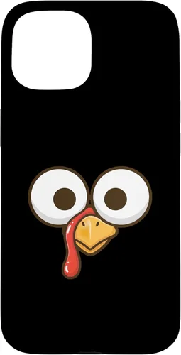 Vista 6 de Funny Cartoon Turkey Face, Big Eyes Thanksgiving Turkey Day Case for iPhone 16