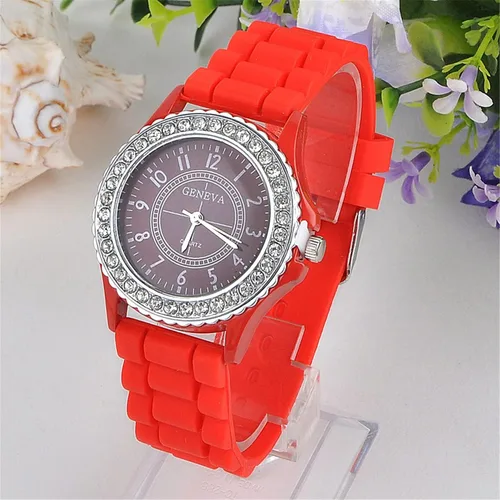 Vista 2 de CdyBox Relojes al por mayor de las mujeres Pack Silicona Banda Señora Rhinestone Reloj de pulsera