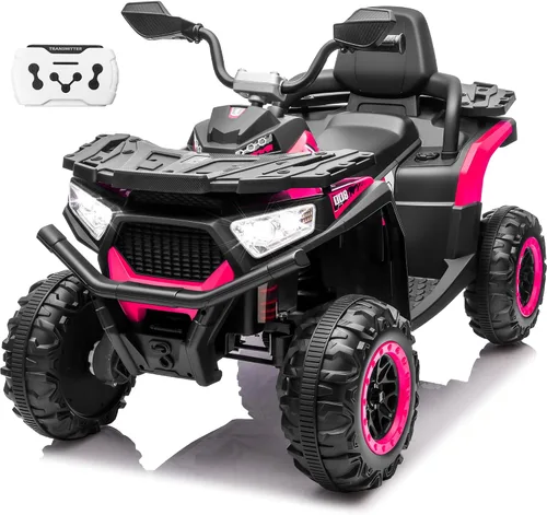 Vista 11 de 24V 4WD Ride on Car, Kids ATV 4 Wheeler with Remote Control, 4x200W Motor, Spring Suspension, Beverage Port, 5.5Mph Max, Battery Powered Ride on B