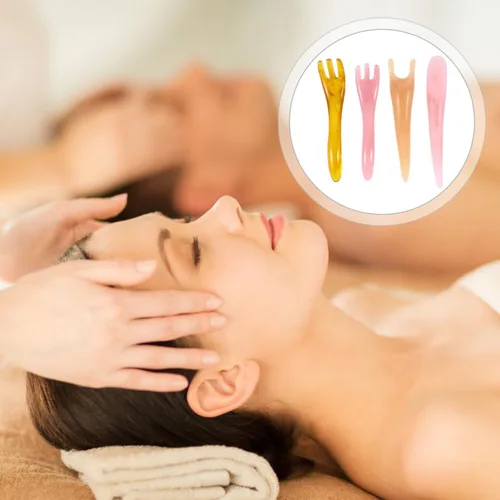 Vista 7 de Healifty 4 piezas portátil aliviar el cuerpo herramienta natural palo tablero garra cuero cabelludo gua raspado punto relajante piel guasha -garra