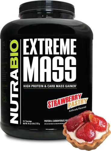 Vista 11 de NutraBio Extreme Mass Gainer Proteína en Polvo, 53G de Proteína, Ganador de Peso Limpio, Aumenta la Masa Muscular, Ácidos Aminados de Espectro