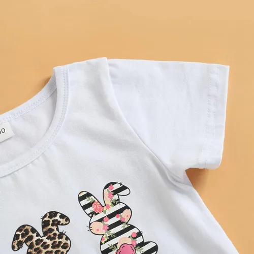 Vista 35 de Eadrioss Ropa para bebé niña pequeña, traje de campana de manga corta, camisa de flores para niños, pantalones florales acampanados, ropa de verano
