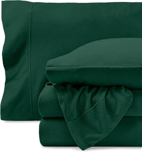 Vista 20 de Bare Home Juego de sábanas de forro polar súper suave, tamaño individual, forro polar extra afelpado, sábanas de cama que no forman bolitas, calidez