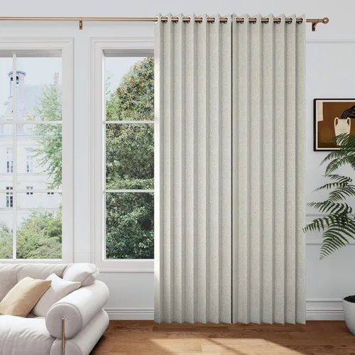 Vista 16 de Cortinas plisadas completamente opacas con cierre magnético, 72 pulgadas de largo, para interiores y exteriores, 1 panel, 45 pulgadas de ancho x 72