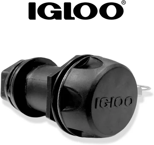 Vista 5 de Igloo Tapón de drenaje con correa de acero inoxidable para enfriadores BMX, Overland e IMX de 25-72 cuartos de galón