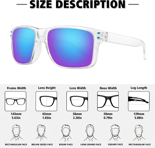 Vista 3 de MEETSUN Polarized Sunglasses for Men Women Sports Driving Fishing Glasses UV400 Protection