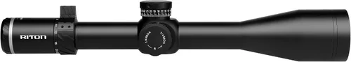 Vista 2 de Riton Optics Series 5 Conquer 5-25x56 MOA Riflescope Primer plano focal HD Retícula iluminada de vidrio con retícula integrada extraíble de dos