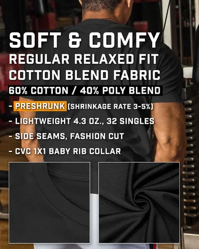 Vista 5 de Gymdays - Camisas de entrenamiento de motivación para hombres, camisetas geniales para levantamiento de pesas para gimnasio